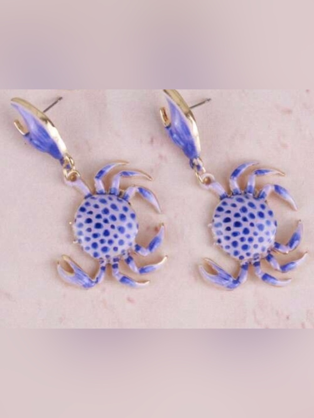 Blue Crab Dangle Earrings - Women Jewelry